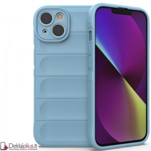 Magic Shield guminis dėklas - šviesiai mėlynas (Apple Iphone 14)